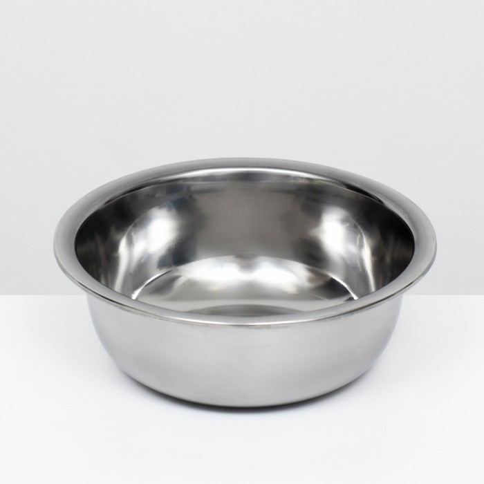 Миска металлическая эконом, 1 л, 17×6.5 см - Фото 1