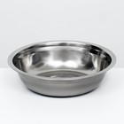 Миска металлическая эконом, 1.2 л, 23×6 см - Фото 1