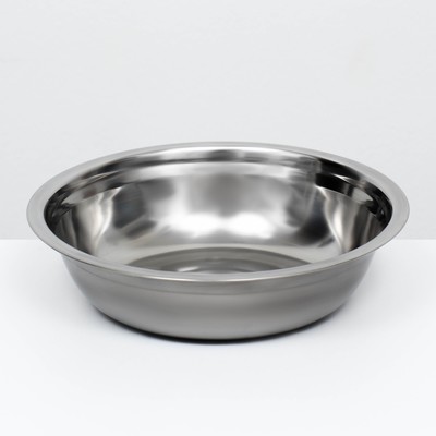 Миска металлическая эконом, 1.2 л, 23×6 см