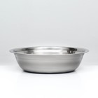 Миска металлическая эконом, 1.2 л, 23×6 см - Фото 2