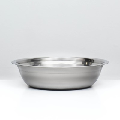 Миска металлическая эконом, 1.2 л, 23×6 см