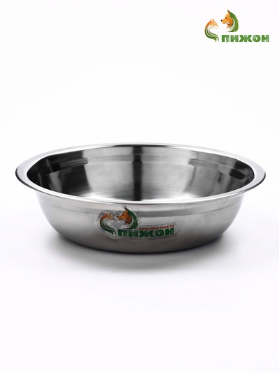 Миска металлическая эконом, 1.2 л, 23×6 см