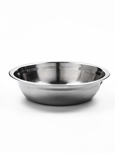 Миска металлическая эконом, 1.2 л, 23×6 см