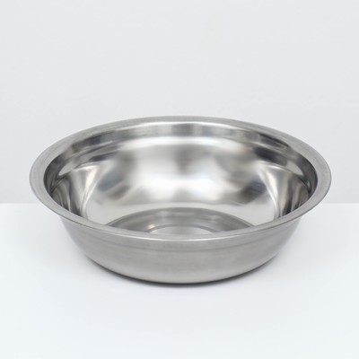 Миска металлическая эконом, 1.5 л, 25×6 см