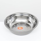 Миска металлическая эконом, 1.5 л, 25×6 см - Фото 3