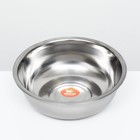 Миска металлическая эконом, 2.4 л, 23×8 см - Фото 3