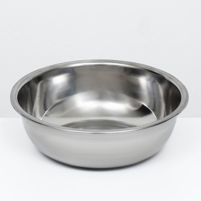 Миска металлическая эконом, 2.7 л, 25×8 см