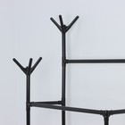 Вешалка - стойка напольная для одежды LaDо́m, с полкой для обуви, двойная, 80×42×156 см, чёрная - Фото 4