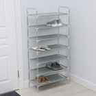 Полка для обуви LaDо́m, 7 ярусов, 60×30×120 см, белая - Фото 1