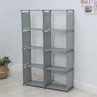Стеллаж для хранения многофункциональный LaDо́m, 85×26×125 см, серый - Фото 3