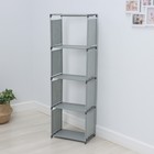 Стеллаж для хранения многофункциональный LaDо́m, 41×27×125 см, серый - Фото 3