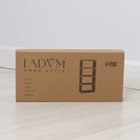 Стеллаж для хранения многофункциональный LaDо́m, 41×27×125 см, серый - Фото 5