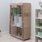 Шкаф тканевый каркасный, складной LaDо́m, 103×45×165 см, бежевый - Фото 6