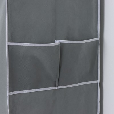 Шкаф тканевый каркасный, складной LaDо́m, 125×45×168 см, цвет серый