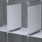 Шкаф тканевый каркасный, складной LaDо́m, 125×45×168 см, цвет серый - Фото 4