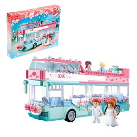 Конструктор Розовая мечта «Свадебный автобус», 379 деталей, уценка