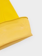 Перчатки хозяйственные Доляна, 2 пары, размер M, ХБ напыление, латексные, жёлтые - Фото 4