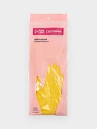 Перчатки хозяйственные Доляна, 2 пары, размер M, ХБ напыление, латексные, жёлтые - Фото 6