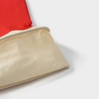 Перчатки хозяйственные плотные Доляна, латекс, размер M, 47 г, цвет красный - Фото 2