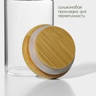 Баночка стеклянная для специй с бамбуковой крышкой BellaTenero «Эко», 100 мл, 5×8 см - фото 4399994