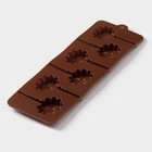 Форма для леденцов Доляна «Ромашка», силикон, 9.5×24×1 см, 6 ячеек (d=3.8 см), с палочками, МИКС - Фото 6