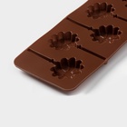 Форма для леденцов Доляна «Ромашка», силикон, 9.5×24×1 см, 6 ячеек (d=3.8 см), с палочками, МИКС - Фото 7