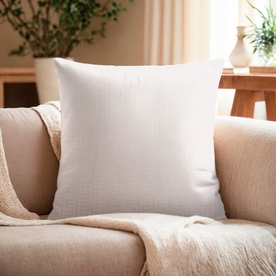 Наволочка декоративная «Этель», скиф, 42×42 см, молочный