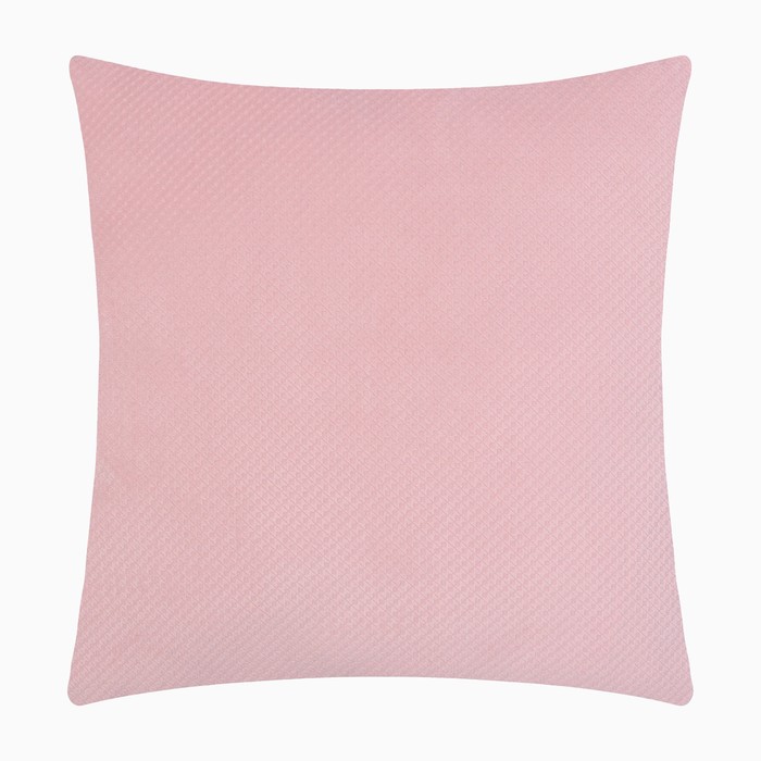 Наволочка декоративная "Этель" жемчуг 42*42 см, розовый
