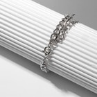 Браслет «Небосвод», белый в серебре, L=16 см - Фото 3