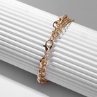 Браслет металл «Змея», цвет зелёный в золоте, L=16 см - Фото 3