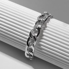 Браслет металл «Цепь» ремень, цвет серебро, L=16 см - Фото 3