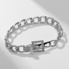 Браслет металл «Цепь» ремень, цвет серебро, L=16 см - Фото 4