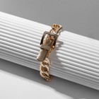 Браслет металл «Цепь» ремень, цвет золото, L=16 см - Фото 2