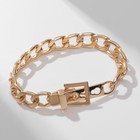 Браслет металл «Цепь» ремень, цвет золото, L=16 см - Фото 4