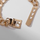 Браслет металл «Цепь» ремень, цвет золото, L=16 см - Фото 5