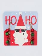 Серьги висячие «Новогодние» бубенцы, цвет красно-зелёный в золоте - Фото 3