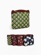 Кошелёк-монетница на молнии 10.5×1×9 см, с цветочным принтом, МИКС - Фото 4