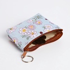 Кошелёк-монетница на молнии 12×1×9 см, с цветочным принтом, МИКС - Фото 5