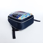 Рюкзак детский на молнии, цвет синий - Фото 7