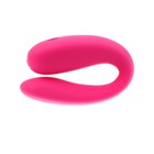 Вибратор для пар, с вибропулей, силикон, розовый - Фото 4