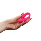 Вибратор для пар, с вибропулей, силикон, розовый - Фото 6