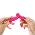 Вибратор для пар, с вибропулей, силикон, розовый - Фото 9