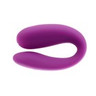 Вибратор для пар, с вибропулей, силикон, фиолетовый - Фото 4