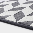 Коврик для ванной и туалета Доляна «Ралли», 40×60 см, серый - Фото 4