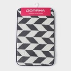 Коврик для ванной и туалета Доляна «Ралли», 40×60 см, серый - Фото 7