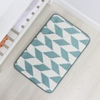 Коврик для ванной и туалета Доляна «Ралли», 40×60 см, бирюзовый - Фото 6