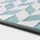 Коврик для ванной и туалета Доляна «Ралли», 40×60 см, бирюзовый - Фото 4