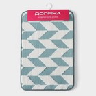 Коврик для ванной и туалета Доляна «Ралли», 40×60 см, бирюзовый - Фото 7