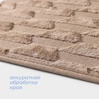 Коврик для ванной и туалета SAVANNA «Стоун», 40×60 см, бежевый - Фото 4