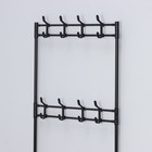 Вешалка - стойка напольная для одежды LaDо́m, с полками для хранения, 5 ярусов, 60×26×172 см, чёрная - Фото 3